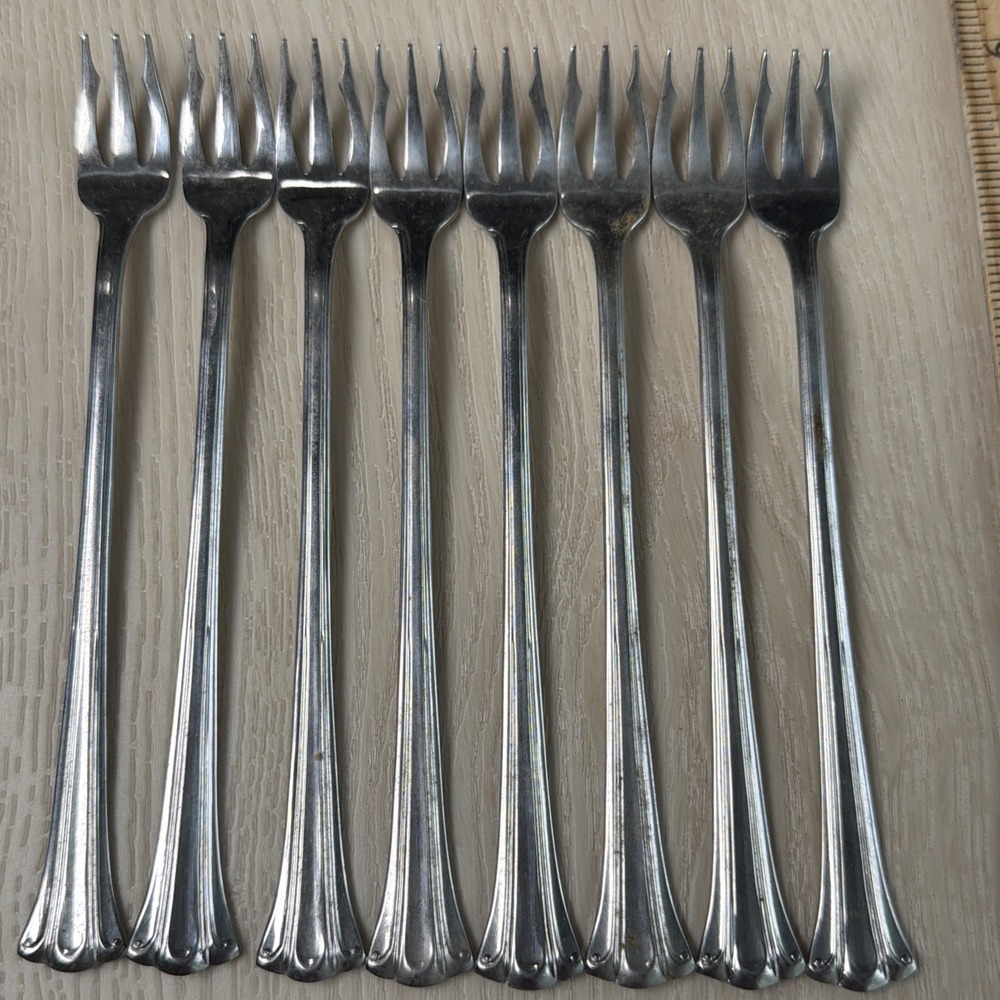 Set Of 8 Shrimp Cocktail Mini Forks Northland Stainless